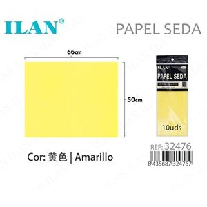 Carta velina Ilan 50x66 cm gialla per lavori manuali e decorazioni - Product Image 1