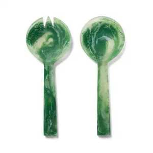 Oferta Especial en Vajilla de Diseño de Primera Calidad, Juego de 2 Piezas de Tenedor y Cuchara de Resina Rosa para Servir Ensaladas, para Compradores al por Mayor - Product Image 6