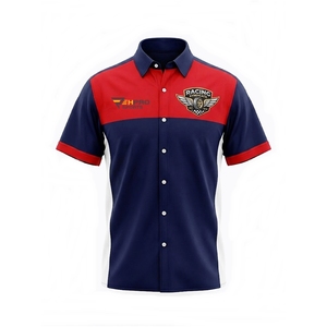 Camisetas de Carreras F1 con Colores Personalizados, Camisetas para Equipo de Dragster, Camisetas para Equipo de Fórmula, Camisetas con Botones para Equipo de Carreras - Product Image 6