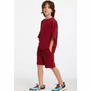 Ensemble de vêtements pour bébés garçons, t-shirt à manches courtes été 2026 avec short assorti, couleurs et motifs personnalisés, nouveau design de tissu - Product Image 2