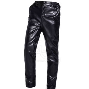 100% Genuine Leather Pants Top Quality Leather Pants For <b>Men</b> With Custom Logo Unique Design Leather <b>Men's</b> Pants - Product Image 2