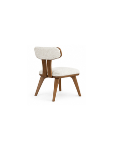 Fauteuil de salon moderne rembourré avec pieds en bois, dossier solide, design mi-siècle, mobilier ergonomique pour la maison - Product Image 3