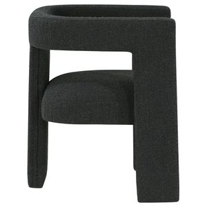 McKinley Black Boucle Upholstered Accent <b>Side</b> Chair for Living Room - Product Image 5
