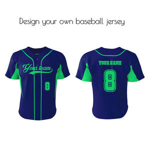 Camiseta de Béisbol Transpirable Personalizada, Jersey de Equipo con Diseño Propio, Sublimación, Impresión Digital, Ropa Deportiva, Jerseys de Béisbol - Product Image 2