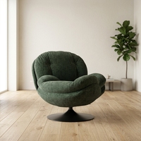 Fauteuil pivotant moderne en velours 360° °   Fauteuil inclinable pivotant et basculant pour salon et mobilier de maison