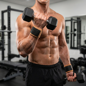 Sangles de soutien lourd pour poignets, élastiques, durables, respirantes, pour l'haltérophilie, la musculation, l'entraînement en salle de sport et les développés couchés - Product Image 3