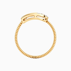 Anillo de Diamantes Cultivados en Laboratorio con Diseño de Amor de Lujo para Mujer, Oro de 10K, 14K, 18K, Plata 925, 935, Joyería Fina Romántica - Product Image 4