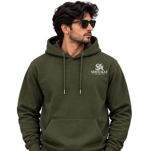 <b>Mens</b> Olive Pullover Hoodie <b>Long</b> <b>Sleeve</b> Casual Sweatshirt Custom Logo Streetwear Sportswear <b>Top</b> Shoukat Apparel Manufacturer - Product Image 1