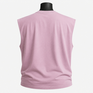 Camiseta sin Mangas para Hombre, 100% Algodón, Cuello Redondo, Estilo Deportivo, para Gimnasio, Entrenamiento, Marca ANCHOR CLOTHING COMPANY - Product Image 2