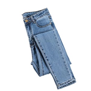 Nouveau design, fabrication en usine, jeans décontractés pour hommes, coupe droite, été, couleur unie, anti-rides, haute qualité, respectueux de l'environnement - Product Image 5