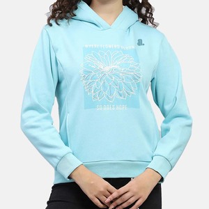 Sweat à capuche surdimensionné en coton 100% imprimé sur mesure pour femmes, style décontracté d'hiver, respirant, écologique, anti-rétrécissement, séchage rapide - Product Image 1