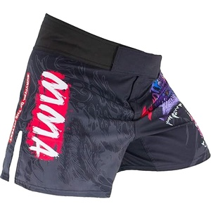 Pantalones cortos deportivos MMA personalizados al por mayor para hombres, bañadores de boxeo BJJ para agarrar ropa de artes marciales - Product Image 4