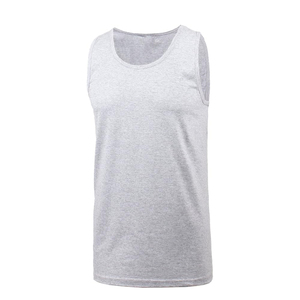 ELINE SPORTS Summer Casual Fitness Tank Top for Men Breathable 100% Cotton <b>Knitted</b> Fabric Customizable OEM Service Solid <b>Pattern</b> - Product Image 6