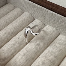 S925 sterling silver Korean fashion niche design U-shaped ring Korean style niche design ring wholesale - Product Image 3