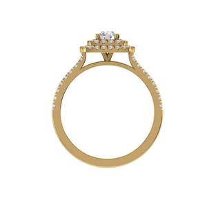 Anillo de Diamante Cultivado en Laboratorio con Corte Redondo Excelente, Plata de Ley 925, Oro de 9K, 14K, 18K, Elegante Anillo de Compromiso y Joyería Fina para Mujer - Product Image 4