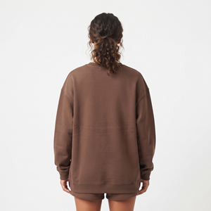 Sudadera Oversize de Cuello Redondo para Mujer 2026 de la Mejor Calidad con Hombros Caídos, Manga Larga y Diseño Bordado - Product Image 6