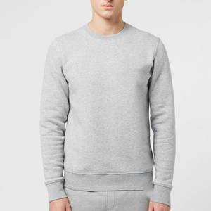 Sweat-shirt de luxe pour homme en coton, col ras du cou, avec logo personnalisé, fermeture éclair quart de tour, coupe oversize, uni et épais - Product Image 3
