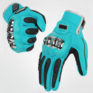 Guantes de Motociclismo de Piel de Cabra con Protección Completa para los Dedos, Compatibles con OEM/ODM, Carcasa de Fibra de Carbono, Pantalla Táctil, Certificación CE, Cierre de Gancho - Product Image 4