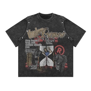 Camisetas de Hombre de Alta Calidad, 100% Algodón Tejido, Lavado Ácido, Estilo Urbano, Opciones Personalizables, Ecológicas, de Secado Rápido y Ligeras - Product Image 1