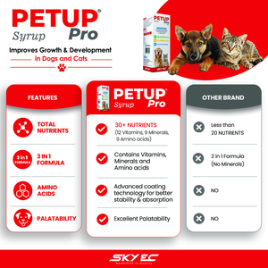 PETUP PRO Sirop Sûr Multivitamines Multiminéraux Acides Aminés Essentiels Soutien Immunitaire Complément Alimentaire pour Chiens Chats Tous Types - Product Image 5