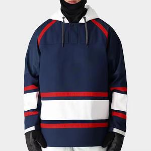 Custom Unique Ice Hockey Jersey Hoodie with Lace-Up Hood Premium Quality Anti-UV & Quick Dry Unisex Design - Product Image 1