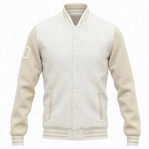 Custom Bomber <b>Jacket</b> Wool Body Cotton Sleeves <b>Men</b> Vintage Hooded Waterproof Quick Dry High Quality Outerwear Apparel - Product Image 1