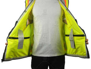 Chaleco de Seguridad Reflectante de Alta Visibilidad para Construcción, OEM 2026, Buena Calidad, con Bolsillos, Logotipo Personalizado, con Muestra Gratuita - Product Image 6