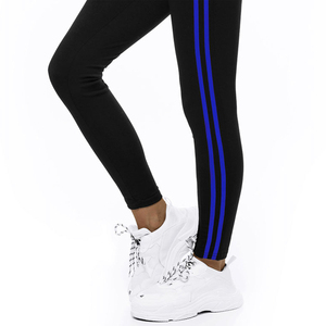 Leggings de yoga OEM pour femmes, taille mi-haute, sans couture, respirants, à compression, pour entraînement, gym, fitness, course à pied, fournisseur de logos personnalisés, noir - Product Image 5
