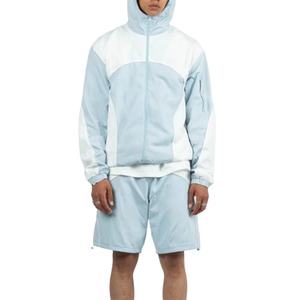 Conjunto Deportivo de Gimnasio al por Mayor: Chaqueta con Cremallera y Pantalones de Ajuste Regular, Estampado Personalizado, Cortavientos, Ropa Deportiva Ecológica de 2 Piezas - Product Image 1