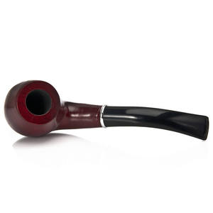Pipe à fumer en bois classique de luxe faite à la main, détachable, avec porte-cigarette, écologique, finition miroir, logo gravé Echo - Product Image 4