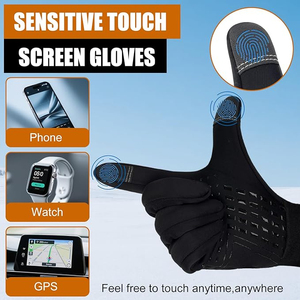 Guantes Deportivos de Piel de Cabra Sunland para Invierno, Cálidos, Resistentes al Fuego, Unisex, con Pantalla Táctil, Dedos Completos, para Montar - Product Image 5