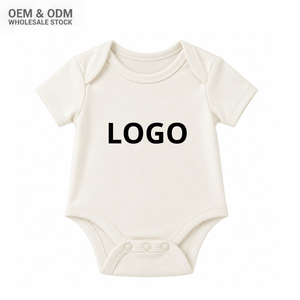 Monos de Bebé de Algodón Orgánico Suave Premium con Cremallera Bidireccional Antiaplastamiento, Impresión Personalizada ODM - Product Image 1