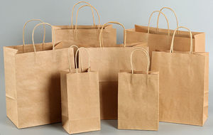 Bolsas de Compra de Papel Kraft con Logotipo Personalizado al por Mayor, Bolsas de Embalaje de Regalo Elegantes y Duraderas para Tiendas de Ropa - Product Image 4