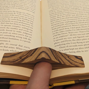 Finger Ring Reader Support <b>Book</b> Finger Holder Wooden - Product Image 1