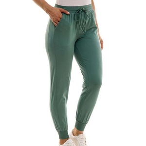High Waist Wide Leg Joggers Winter Thickened Fitness Sweatpants Breathable 4-Way <b>Stretch</b> Cotton Fleece <b>Women</b> Jogger Pants - Product Image 5