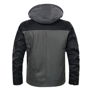 Nouvelle veste en cuir pour homme de haute qualité, design à fermeture éclair, avec broderie décorative, très vendue - Product Image 4