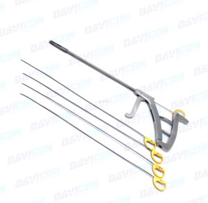 เครื่องมือผ่าตัดคุณภาพพรีเมียม Davicon Scorpion Knee Suture Passer แบบใช้มือ 5 เข็ม ทำจากสแตนเลส ได้รับการรับรองมาตรฐาน CE - Product Image 6