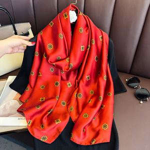 Autumn New Fashion Trendy Professional Square <b>Scarf</b> Women's 90 Shawl European American Vintage Multi-Functional - Product Image 4