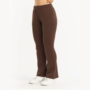 Pantalon de survêtement noir à fermeture éclair, coupe droite, pour femme, grande taille, respirant, vente chaude - Product Image 4