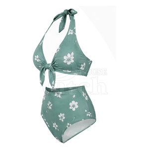 Conjunto de Bikini de Dos Piezas para Mujer, Traje de Baño Premium con Estampado Personalizado, Tela Elástica, Colección de Verano para Vacaciones en la Playa - Product Image 2
