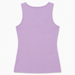 Camiseta sin mangas de algodón acanalado transpirable para mujer, cuello redondo, corte ajustado, informal, básica, para verano, estilo urbano. - Product Image 1
