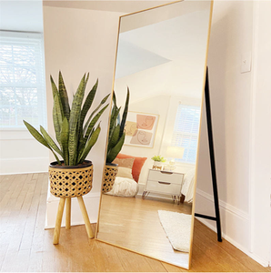 Full Body <b>Mirror</b> Metal Frame Glass Modern Design Decorative Use <b>for</b> Bedroom Living Room - Product Image 2