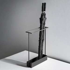 Soporte para Paraguas de Hierro Negro Resistente para Clima Lluvioso, Organización de la Entrada - Product Image 6