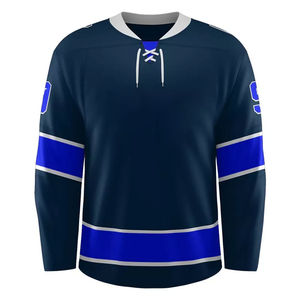Maillot de hockey sur glace en mesh pour hommes, service OEM sur mesure, conception de logo personnalisé, joueurs professionnels, manches courtes, polyester - Product Image 3