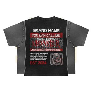 Camisetas Personalizadas de Marca, Impresión DTG, Algodón, Corte Holgado, MOQ Bajo, Producción Rápida y Envío a Todo el Mundo - Product Image 3