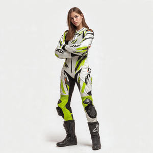 Conjunto de Chaqueta y Pantalones de Cuero para Motociclistas, Unisex, Transpirable, Resistente al Viento, Estampado, Invierno, Tallas Grandes, para Ciclismo - Product Image 1