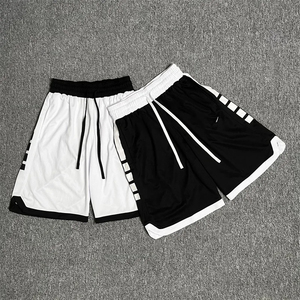Shorts de basketball en maille respirante pour garçons, style Jalen Brunson, couleurs de l'équipe de Spokane, coupe ample, cordon de serrage, polyester, pour sports d'été - Product Image 1