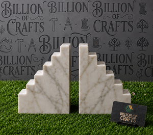 Natural Marble Decorative Bookends <b>Art</b> Deco Tabletop Decor Marble Look <b>Book</b> Supports for Living Room Hotel - Product Image 5
