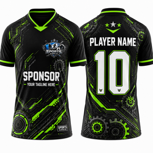 Servicio OEM: Camisetas de Fútbol con Paneles de Ventilación de Tela de Poliéster Refrigerante, Corte Atlético, Uniformes de Fútbol Personalizados para Hombre - Product Image 1