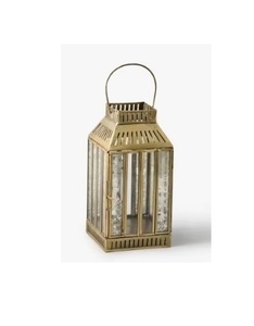 Elegant Modern Design Customizable Iron Lanterns White <b>Red</b> Handmade Eco-Friendly for Christmas Tabletop Hanging <b>Candle</b> Holder - Product Image 4